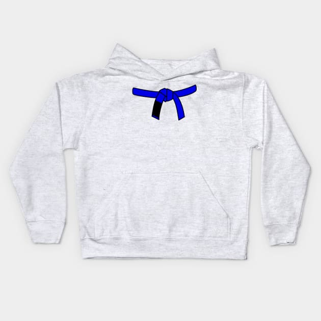 Brazilian Jiu Jitsu (BJJ) Blue Belt Kids Hoodie by idlei